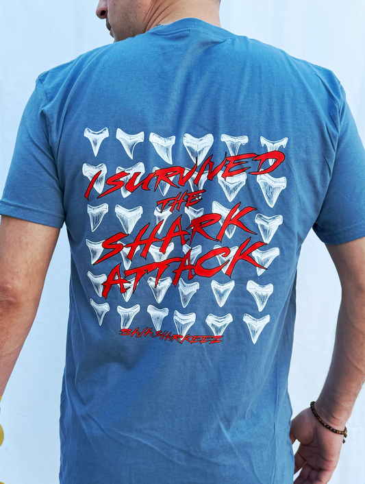 Shark Attack T-Shirt - Blue