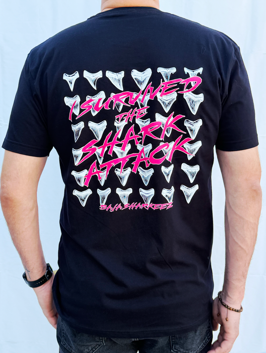 Shark Attack T-Shirt - Black