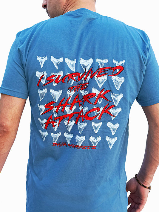 Shark Attack T-Shirt - Blue