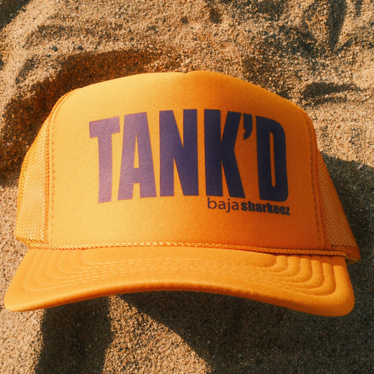Tank'd Trucker Hat - Gold/Purple