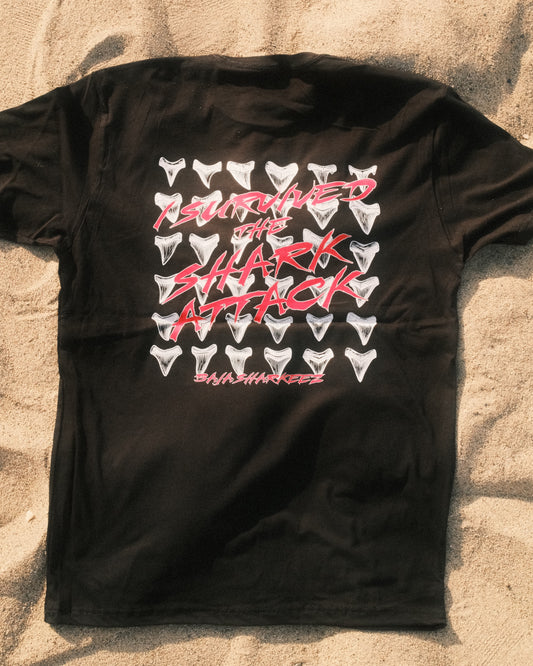 Shark Attack T-Shirt - Black