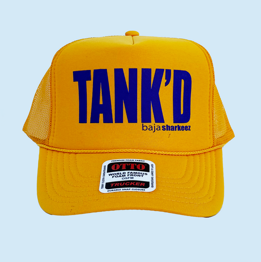 Tank'd Trucker Hat - Gold/Purple