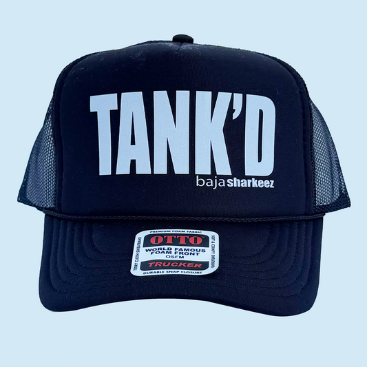 Tank'd Trucker Hat - Black/White