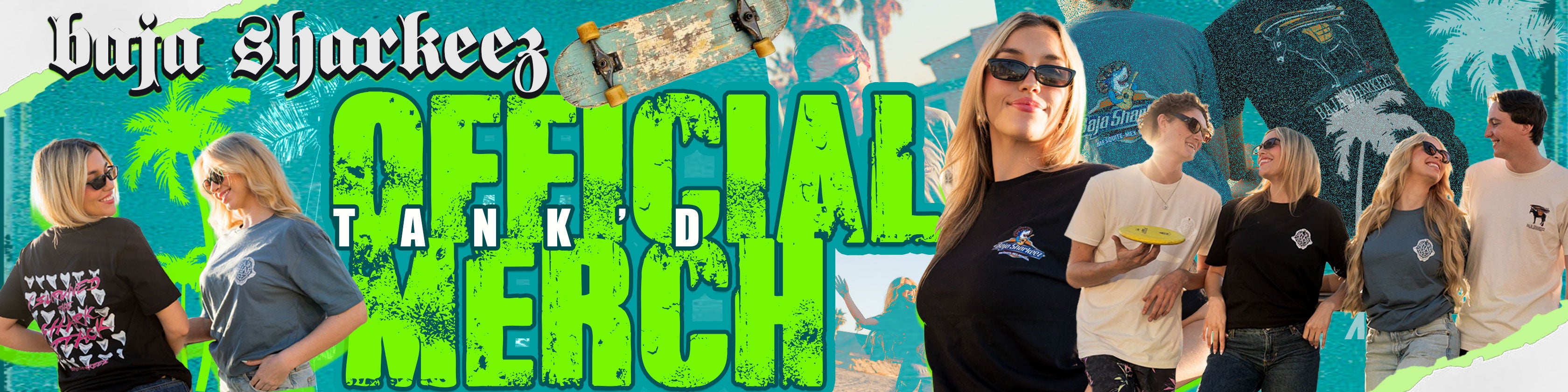 Baja Sharkeez Official Merch Store Banner